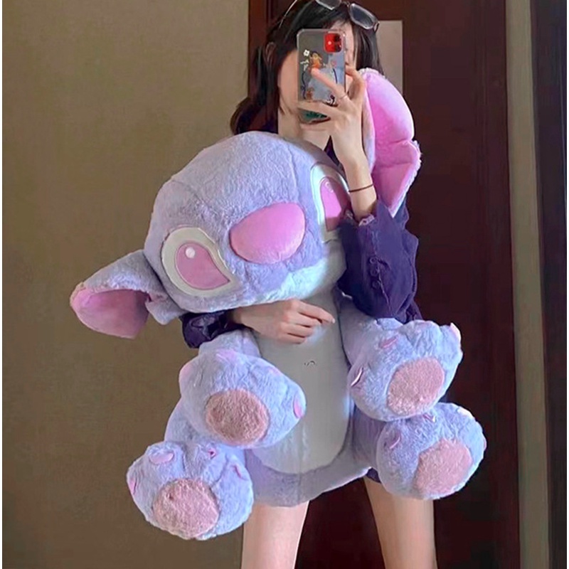 Gấu bông Stitch dễ thương tím pastel mộng mơ kích thước 35/45/55/70cm NEOCI