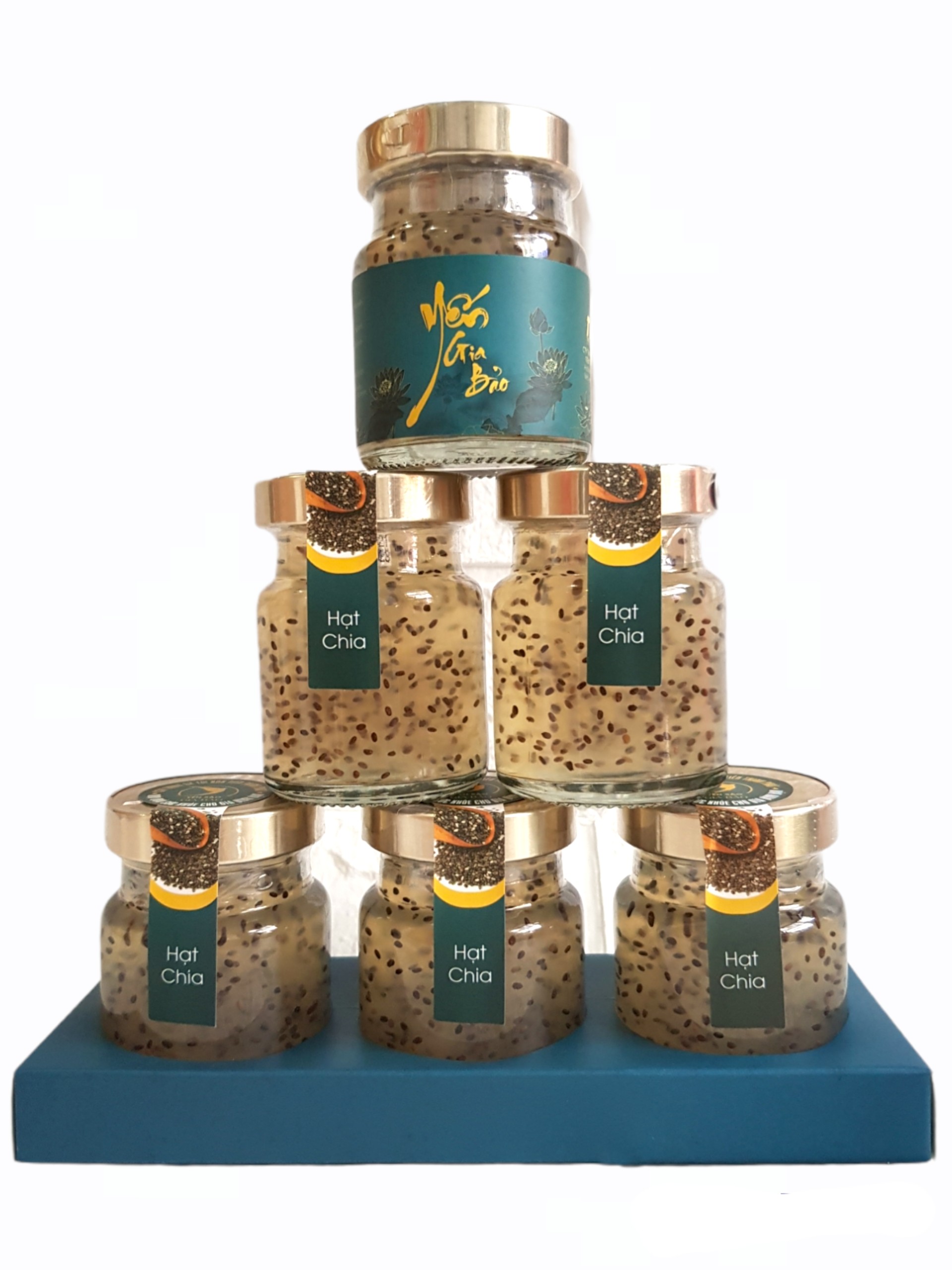 Yến Gia Bảo - Nước yến sào chưng 10gr Hạt chia & 30gram yến tươi cao cấp