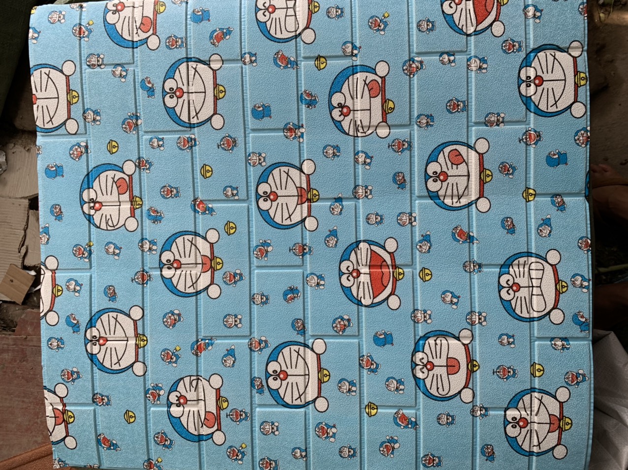 Combo 20 tấm xốp dán tường 3d hoạt hình doremon