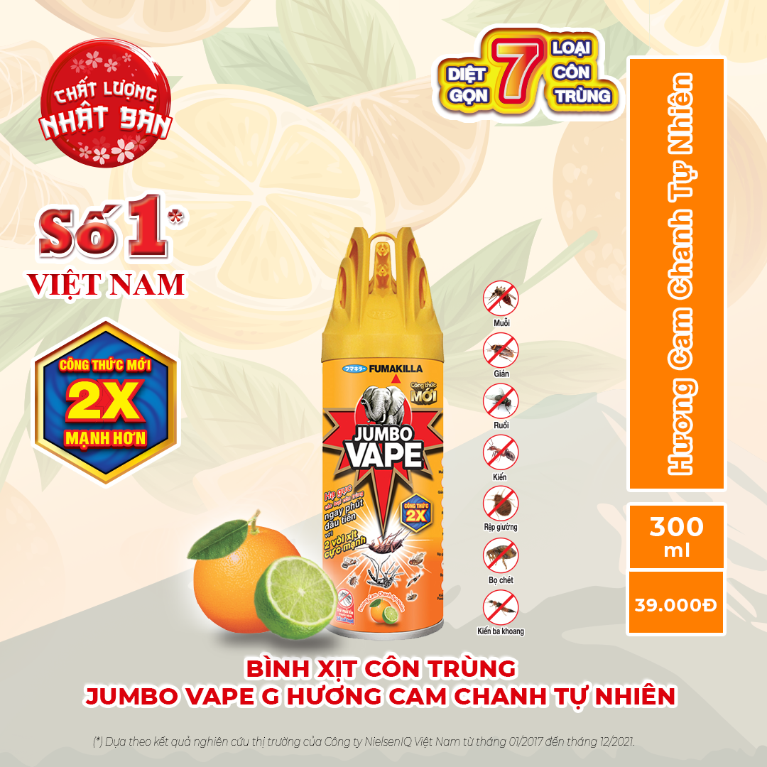 Bình xịt côn trùng jumbo vape 300ml