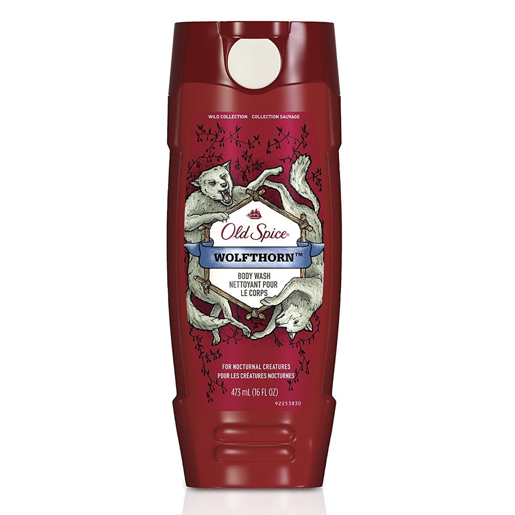 Sữa (gel) tắm nam Old Spice Wild Collection Wolfthorn Men's Body Wash 473ml (Mỹ)