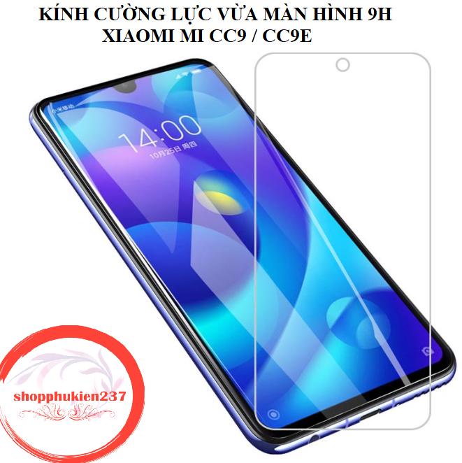 Kính cường lực xiaomi mi cc9 mi cc9e kính trong suốt 9h không full màn