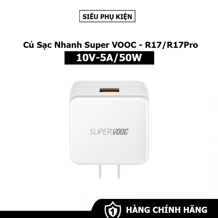 Cốc Sạc Nhanh OPPO Super VOOC 50W - Cáp SuperVOOC Lõi Vàng - Hàng Chính Hãng