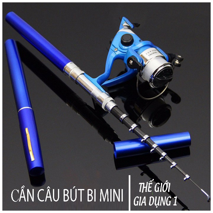 [HCM] Cần Câu Bút Bi , Cần Câu Cá Mini , Cần Câu Tay , Cần Câu Máy , Combo Cần Câu Thu Gọn Bỏ Túi Bộ