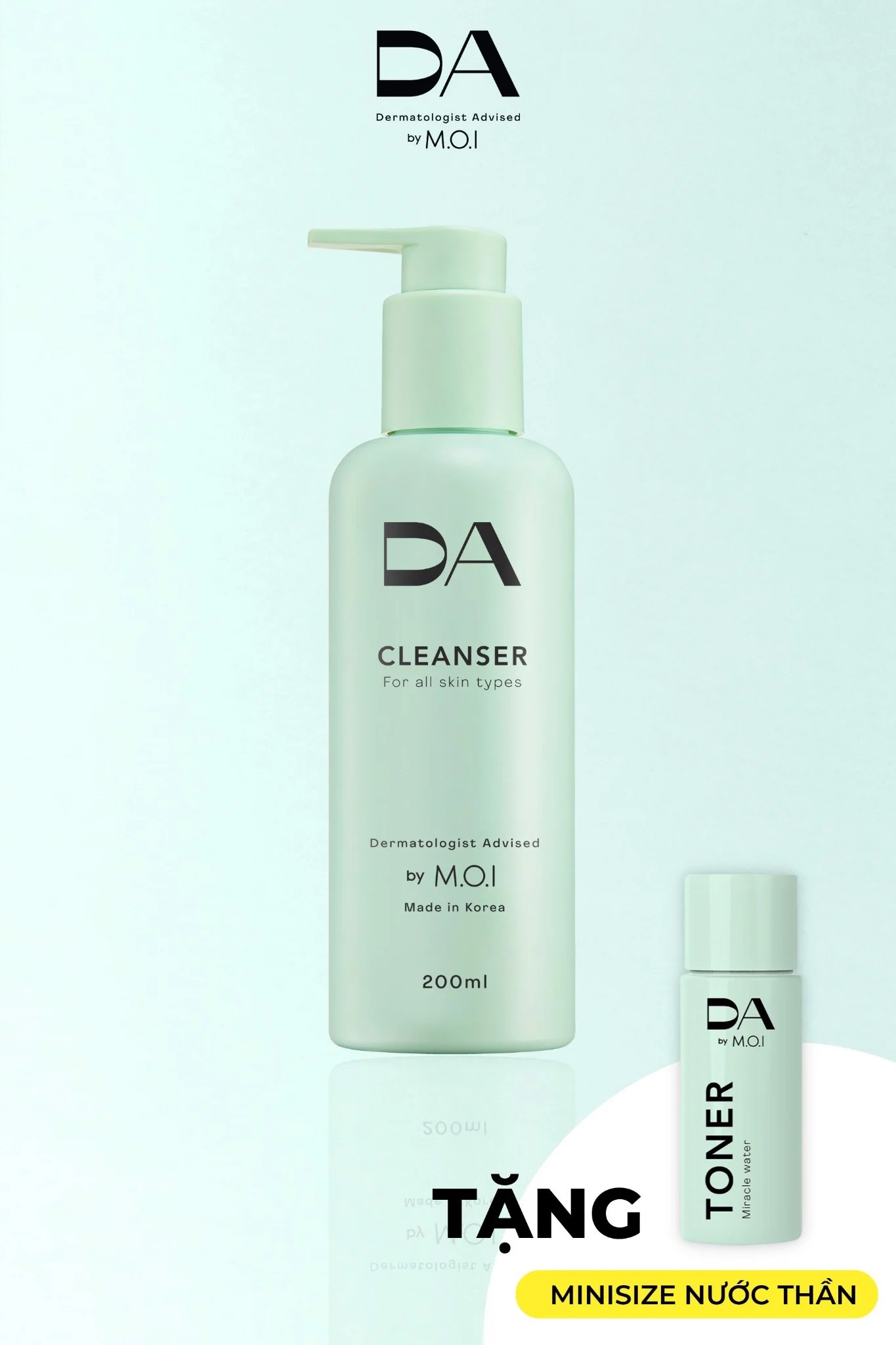 Sữa rửa mặt 2 trong 1 dạng gel da by moi chính hãng