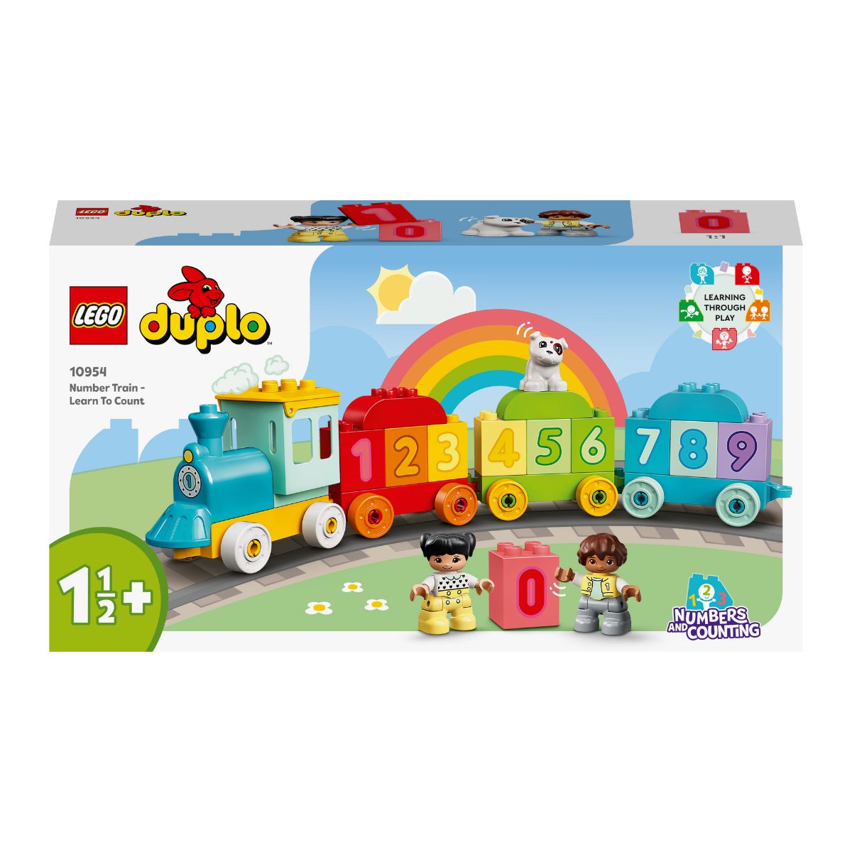  LEGO DUPLO 10954 Đồ Chơi Lắp Ráp Cho Bé Tàu lửa học đếm số  23 chi tiết  