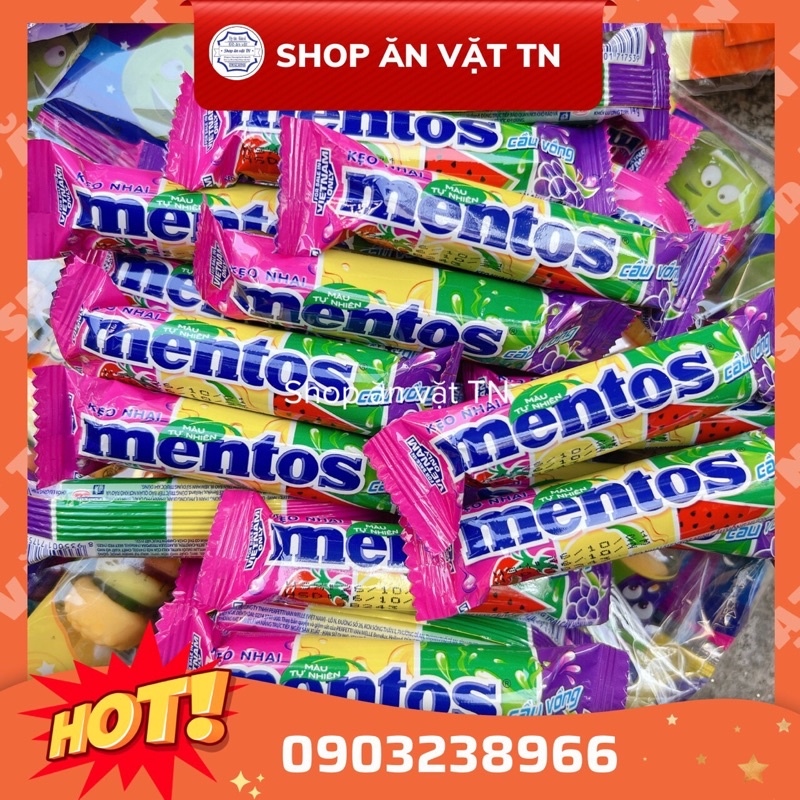 【sẵn sàng】 kẹo mentos vị trái cây