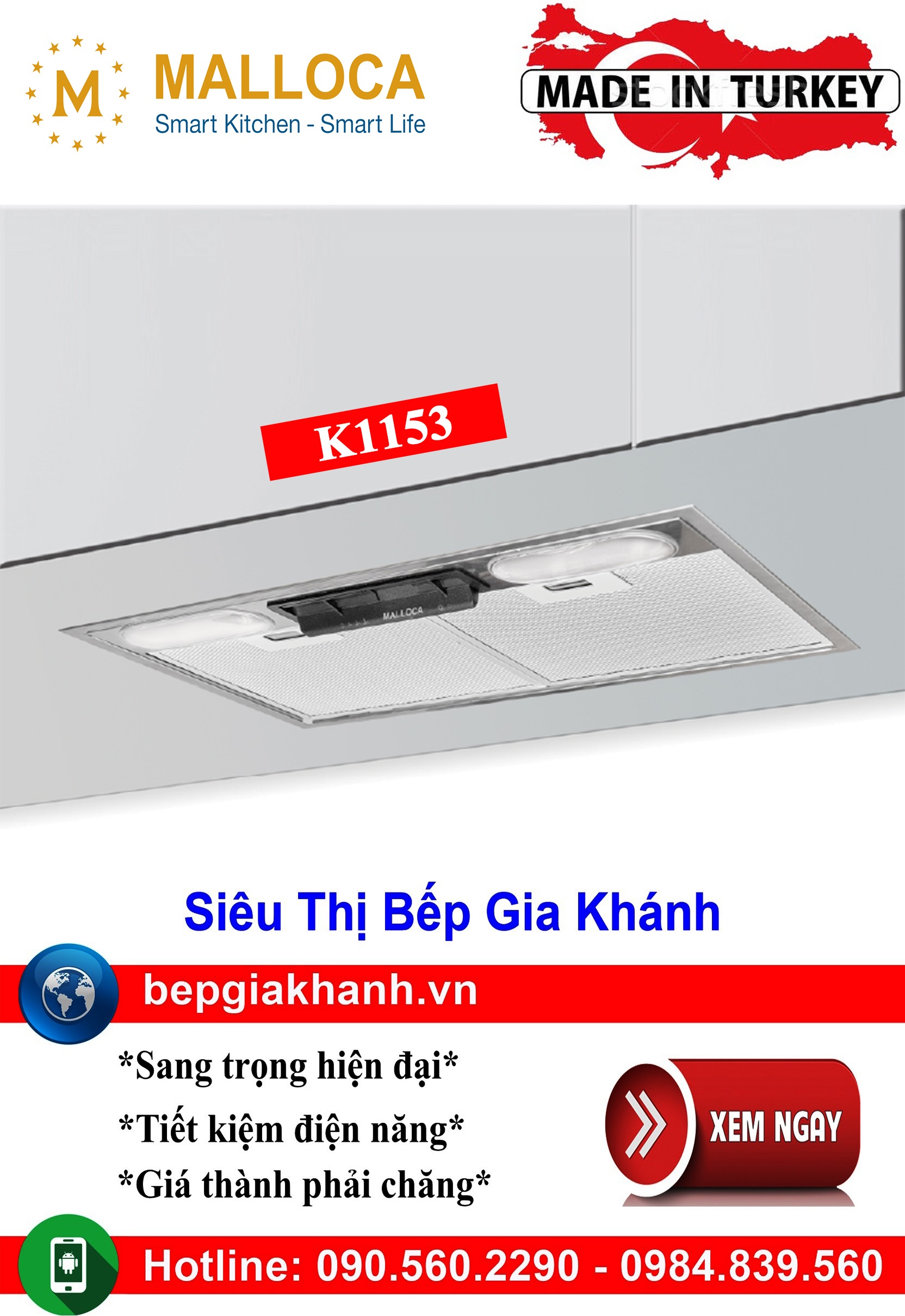 Máy hút mùi lắp âm tủ 60cm Malloca K1153 nhập khẩu Thổ Nhĩ Kỳ, máy hút mùi nhà bếp, máy hút mùi bếp, máy hút mùi kính cong, máy hút mùi canzy, máy hút mùi mini, máy hút mùi âm trần, máy hút mùi electrolux, may hut mui