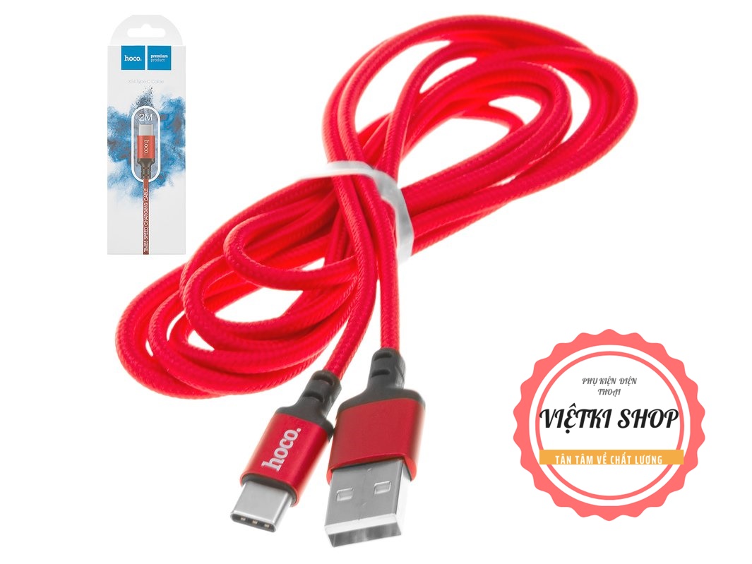 Cáp Sạc Nhanh Hoco dòng 5V - 2.4 A Dài 1M/2M Micro USB | Type C- Hàng Chính Hãng