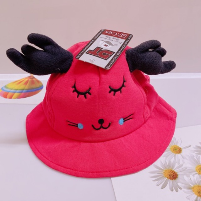 Nón bucket em bé _ tai hươu
