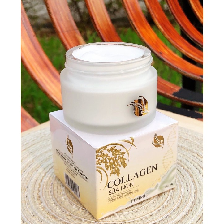 Kem Collagen Sữa Non Femmiu Dưỡng Trắng Dưỡng Ẩm Chống Nắng 30g