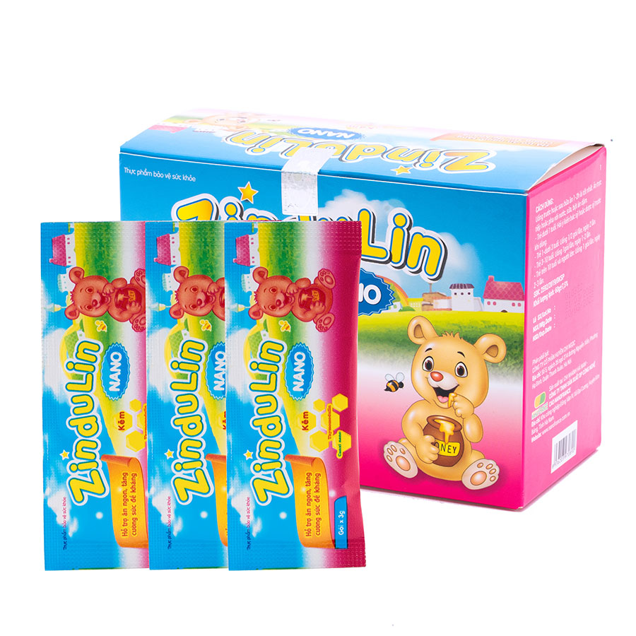 Zindulin nano; hộp 20 gói x 3gr
