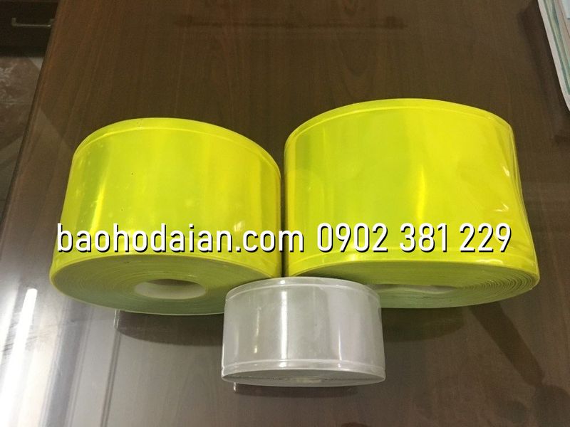 Dây phản quang nhựa trơn rộng 10cm - dài 50m