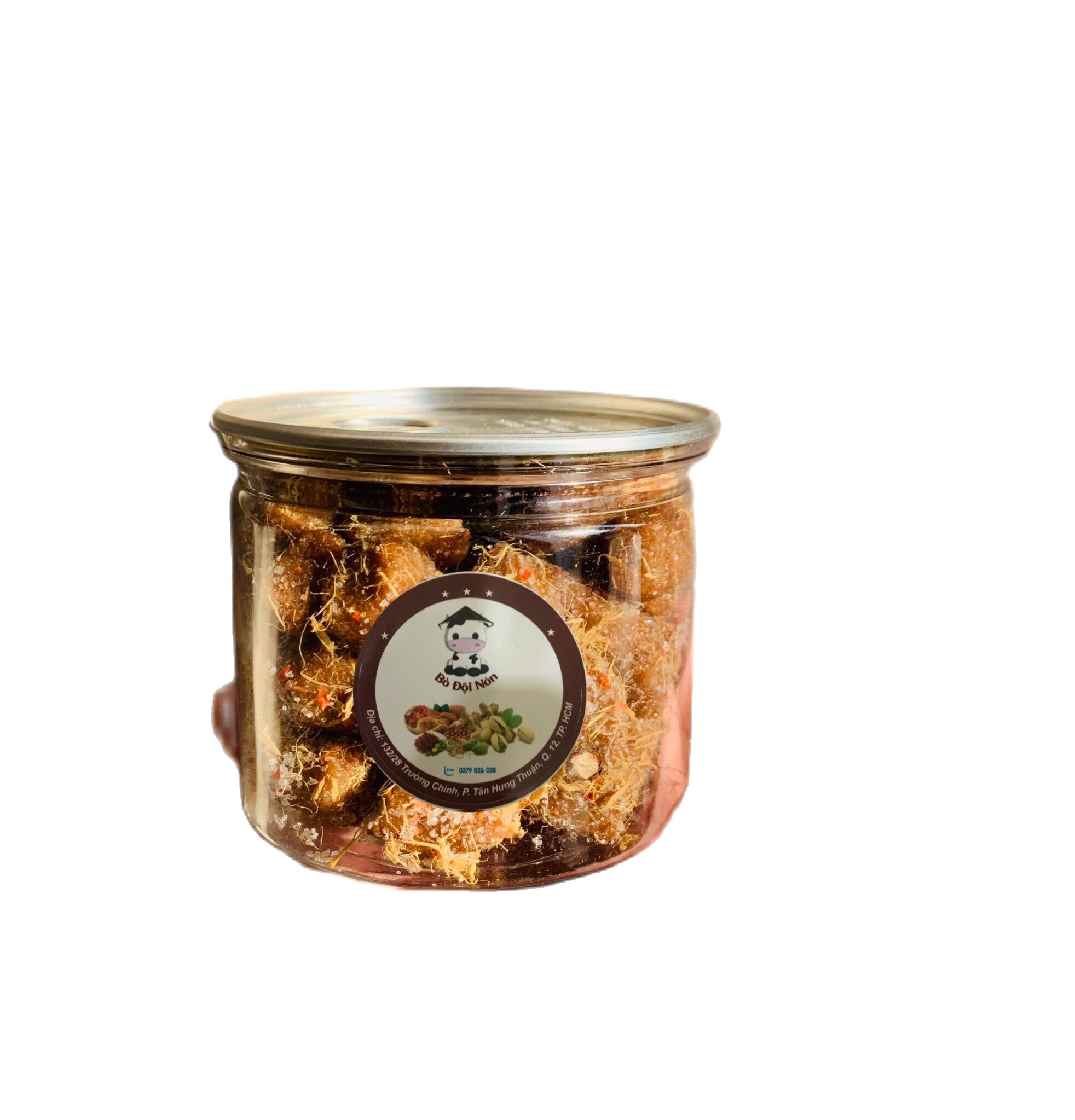250gr [Lon Pet] Kẹo Me Cay Cam Thảo Bổ Dưỡng Đặc Sản Đà Lạt