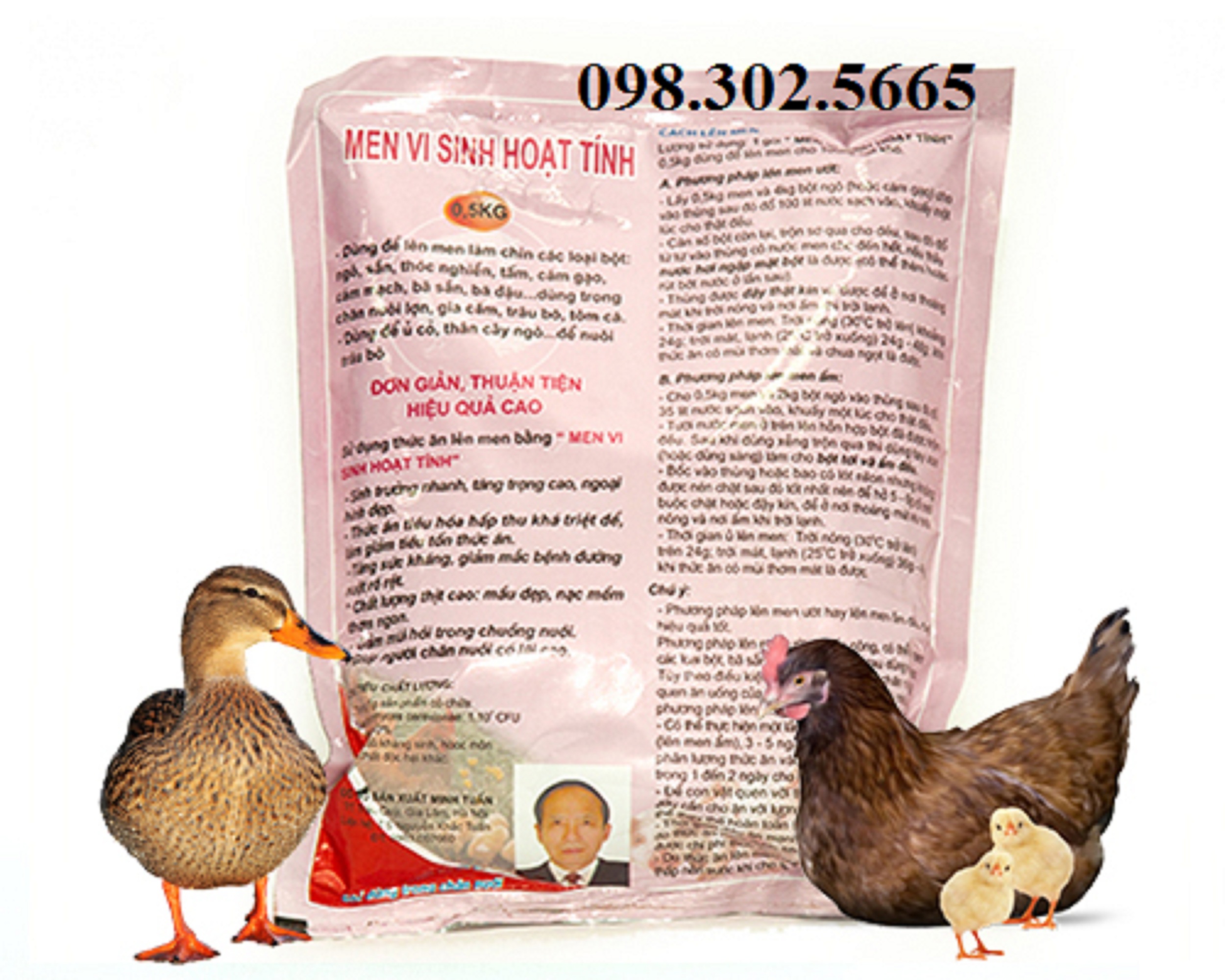 Men vi sinh hoạt tính dùng để ủ thức ăn chăn nuôi - gói 500g