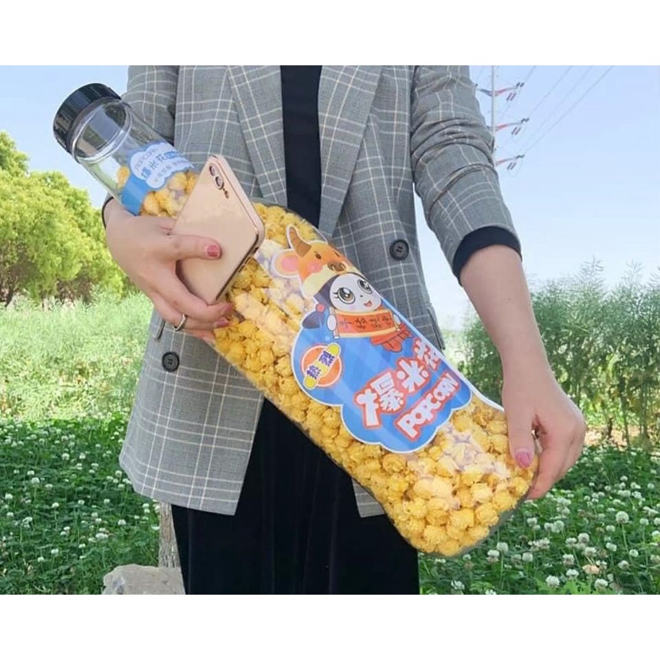 Chai Bắp rang bơ, Bỏng Ngô siêu to khổng lồ 1.2kg hàng date mới nhất