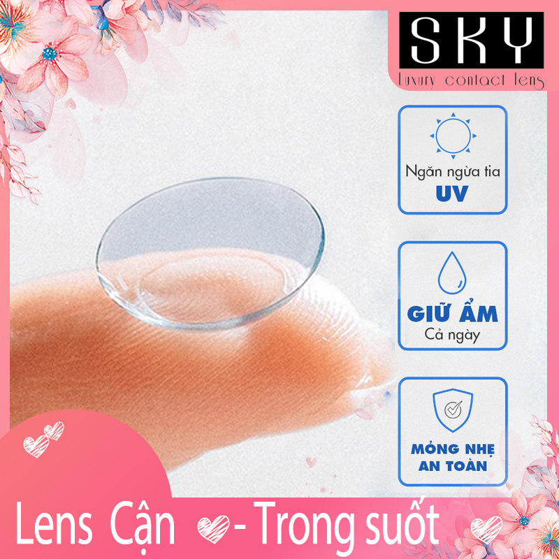 Lens cận- Kính áp tròng Trong suốt (1.00->9.50)