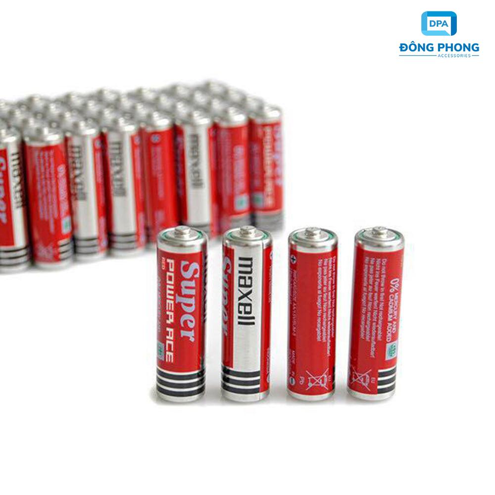 Vỉ 4 viên pin tiểu maxell aa chính hãng