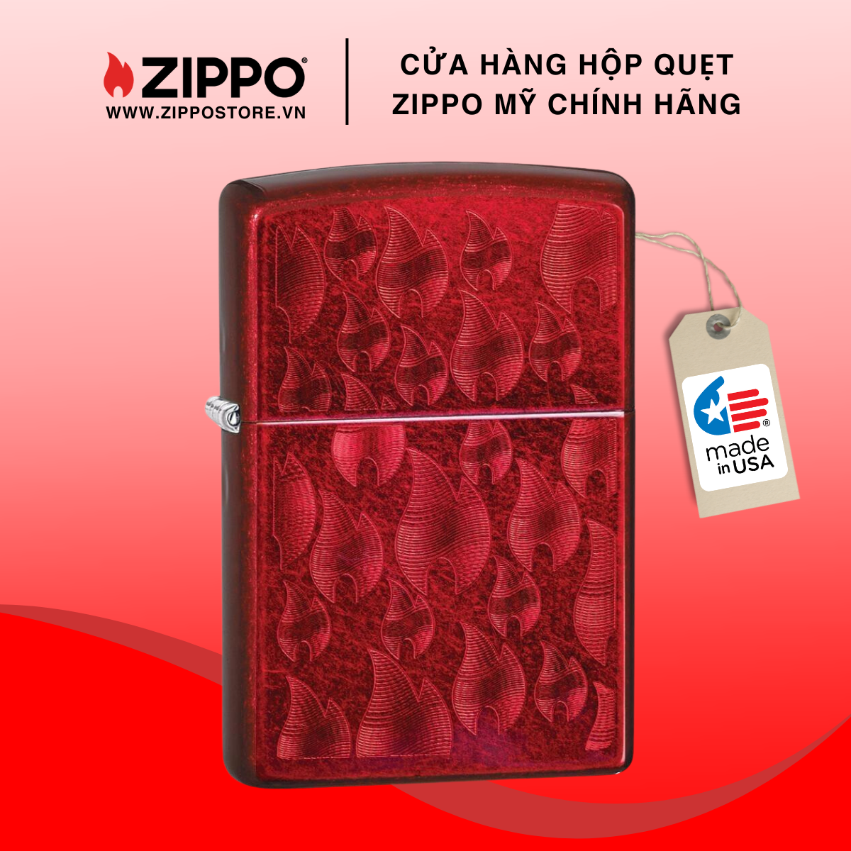 Bật lửa zippo iced zippo flame design 29824