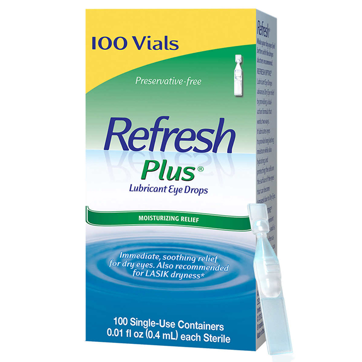 Nước mắt nhân tạo Refresh Plus Lubricant Eye Drops hộp 100 tuýp