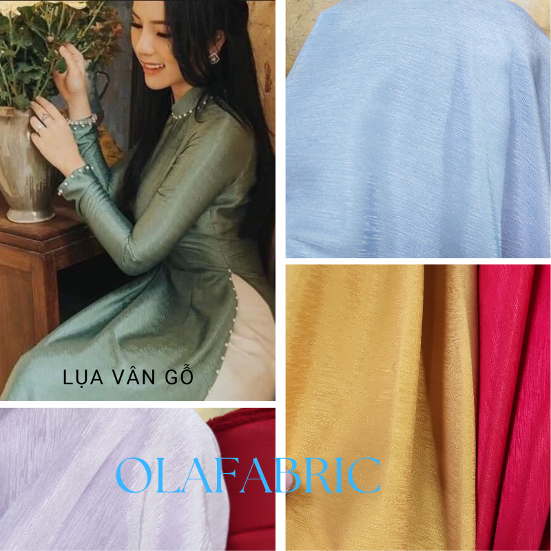 Vải lụa vân gỗ cao cấp may sơ mi, áo dài sang chảnh