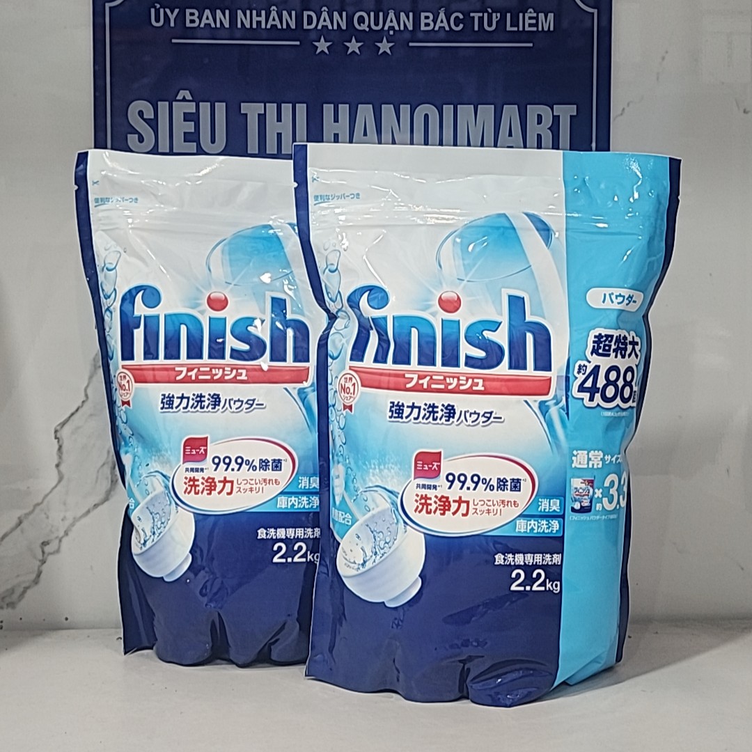 Bột rửa bát finish 4.4kg, cho máy rửa chén bát hoặc bột finish 2.2kg
