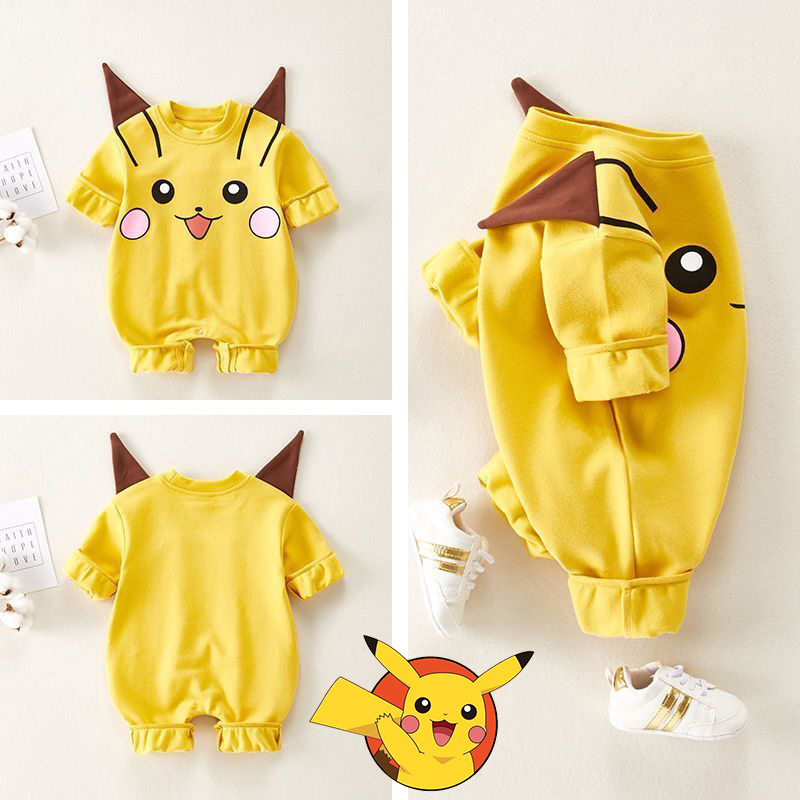 Pokemon Pikachu mùa xuân mùa thu trẻ sơ sinh 0