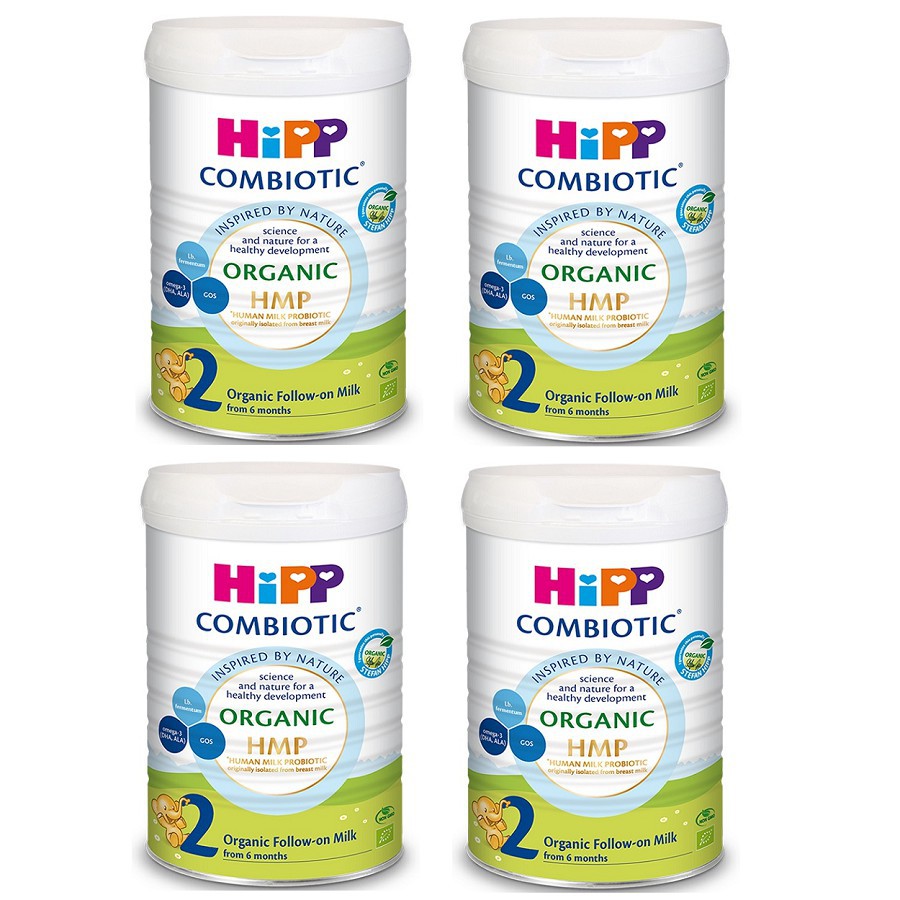 COMBO 4Hộp SỮA HIPP 2 ORGANIC COMBIOTIC 800G [MÃU MỚI] babyme