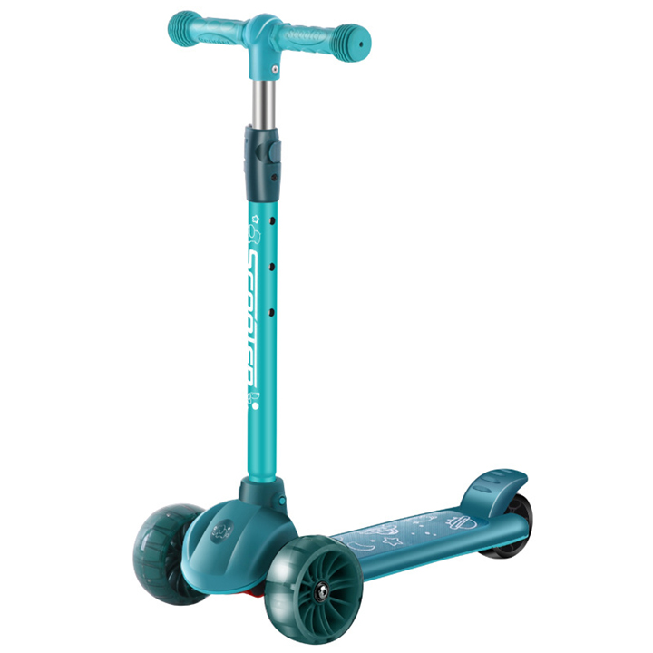 Xe Scooter, Xe Trượt Cho Bé Bánh Có Đèn Có Nhạc 3 in 1 Chịu Lực 90KG