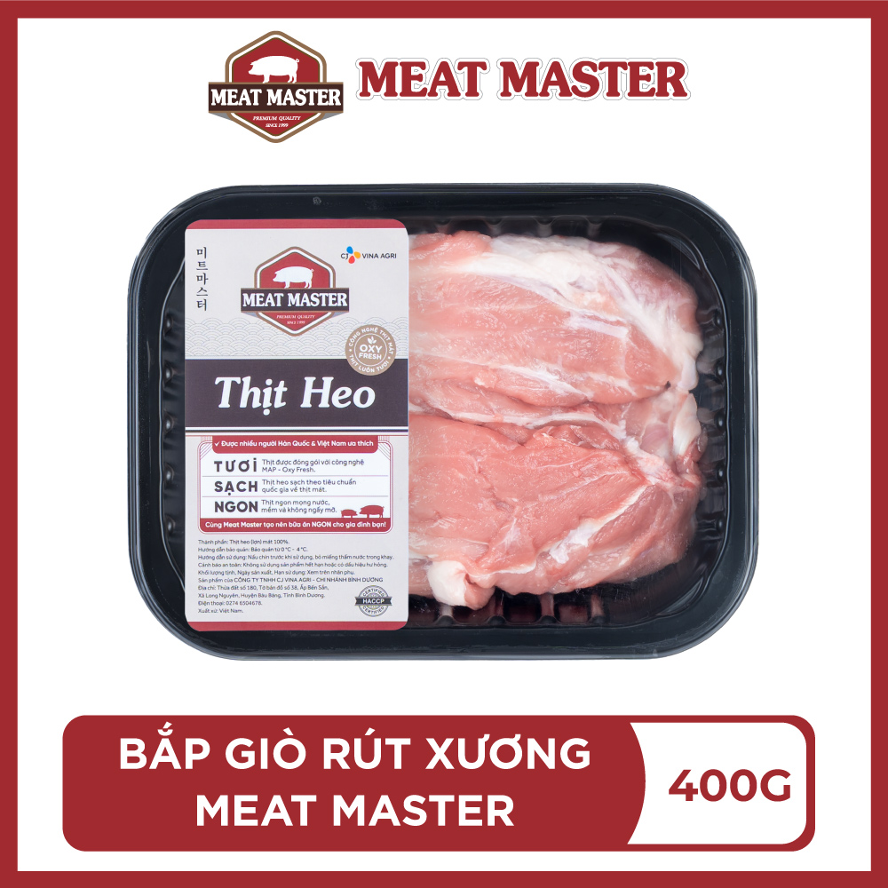 Bắp giò heo rút xương Meat Master - Thịt heo mát ngon, mềm mọng, ngọt thịt