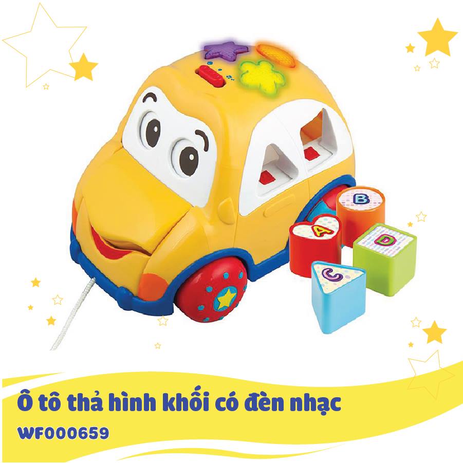 Ô tô thả hình khối có đèn nhạc Winfun 0659
