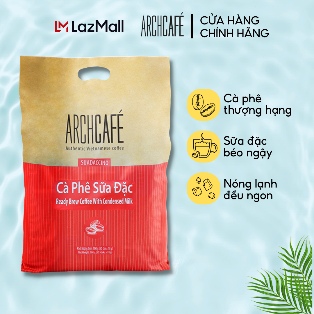 Túi Cà Phê Sữa Đặc - Cafe hoà tan Archcafé (túi 50 gói x 18g)