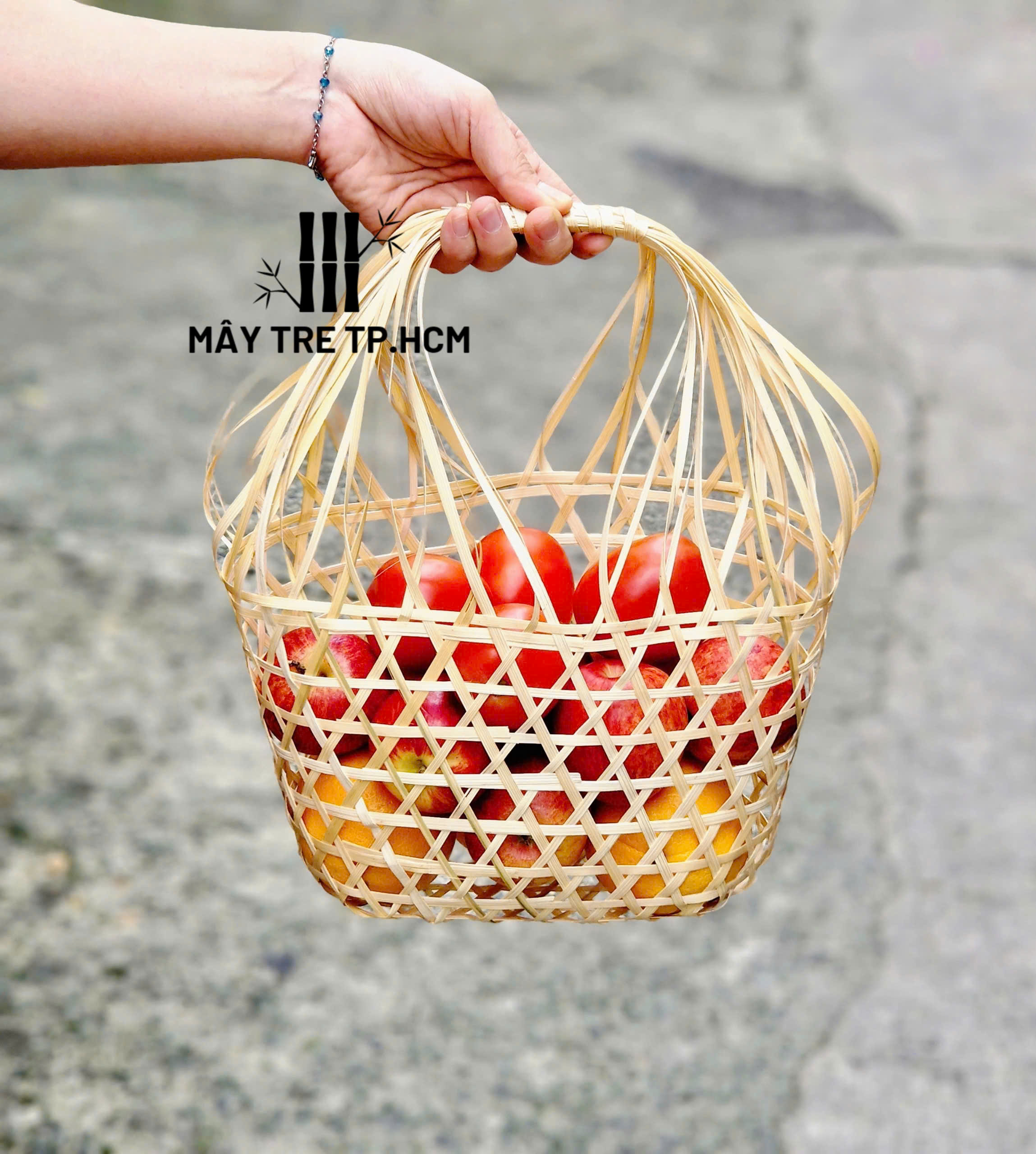 Giỏ quà bằng mây tre, giỏ đựng quà trái cây, giỏ quà tết