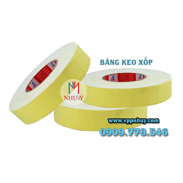 Băng keo xốp 2 mặt 2.4f