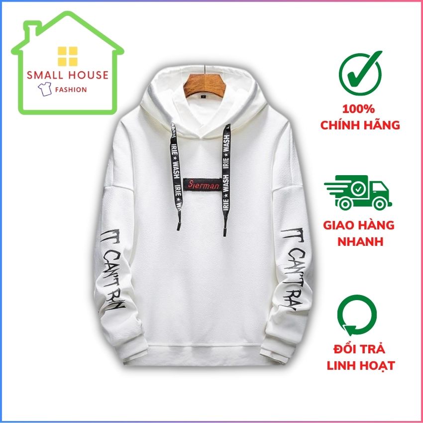 Áo hoodie nam-nữ trơn small house fashion freesize từ 40-65 kg
