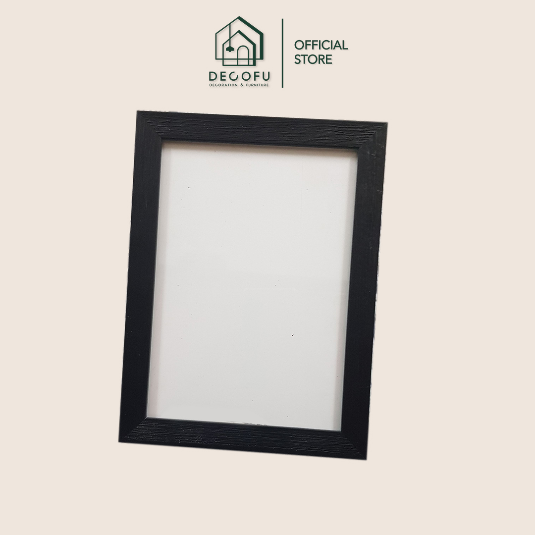 Khung ảnh A5 để bàn, khung tranh 15x21 viền sần DECOFU