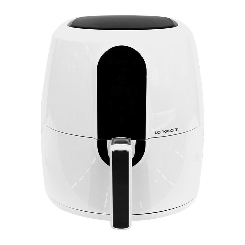 Nồi chiên không dầu lock&lock digital eco fryer 5.2l màu trắng ejf351wht