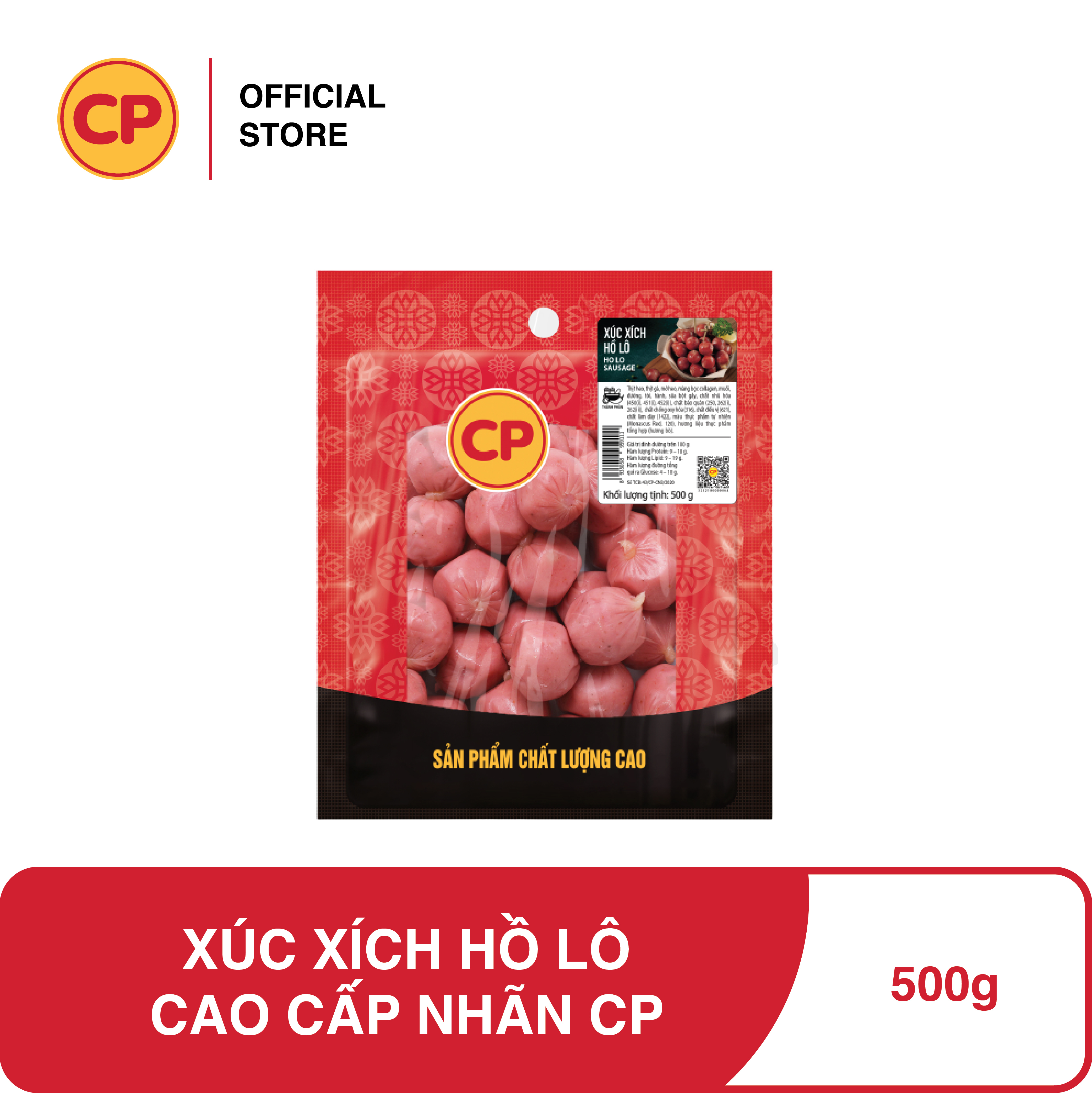 Cp xúc xích hồ lô cao cấp - 500g - sản phẩm chất lượng được nhập trực tiếp từ nhà máy cp củ chi