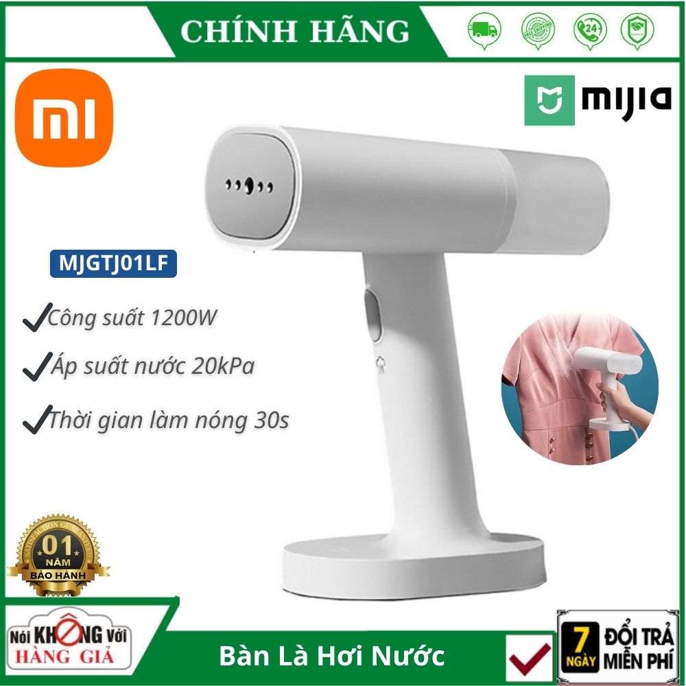 Bàn là hơi nước cầm tay Xiaomi Mijia MJGTJ01LF - bàn ủi quần áo xiaomi cầm tay màu trắng là phẳng nhanh tiết kiệm điện - bảo hành 12 tháng