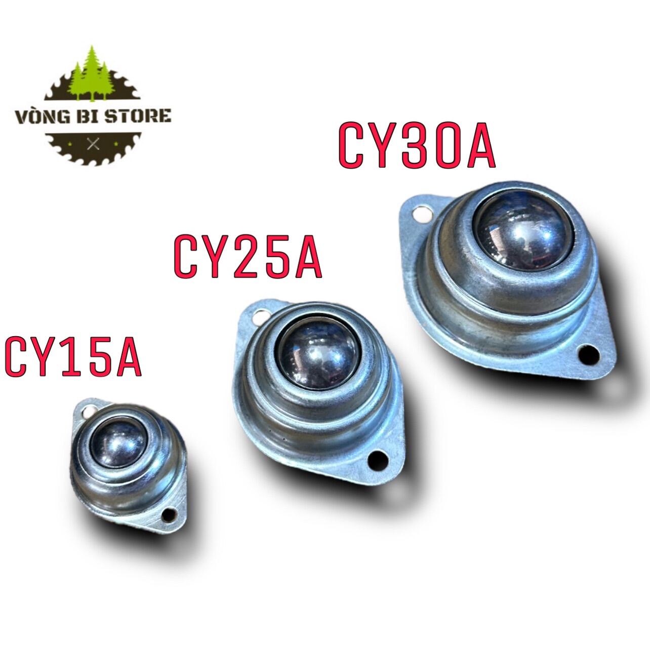 Con Lăn Dẫn Động Đa Hướng Dạng Bi Tròn Bằng Thép CY15A, CY25A, CY30A Chất Lượng Giá 18,000 Đồng*Miễn phí vận chuyển