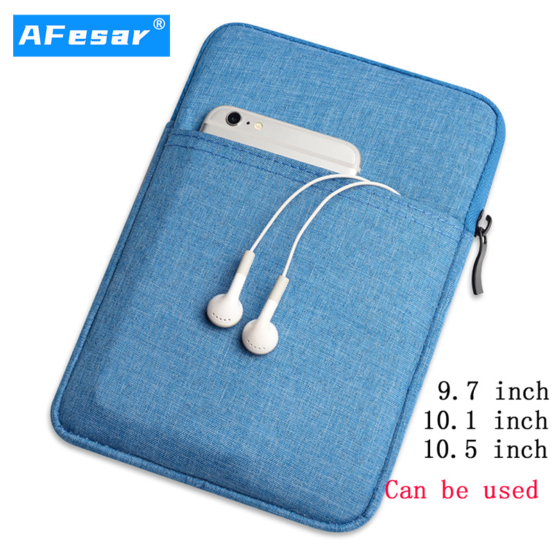 Chống sốc Máy Tính Bảng Tay Túi Ốp Lưng cho iPad Mini 2 3 4 5 6/Samsung dành cho 9.7 inch 10.1 inch 10.5 inch Bao Dày Dây Kéo Cover