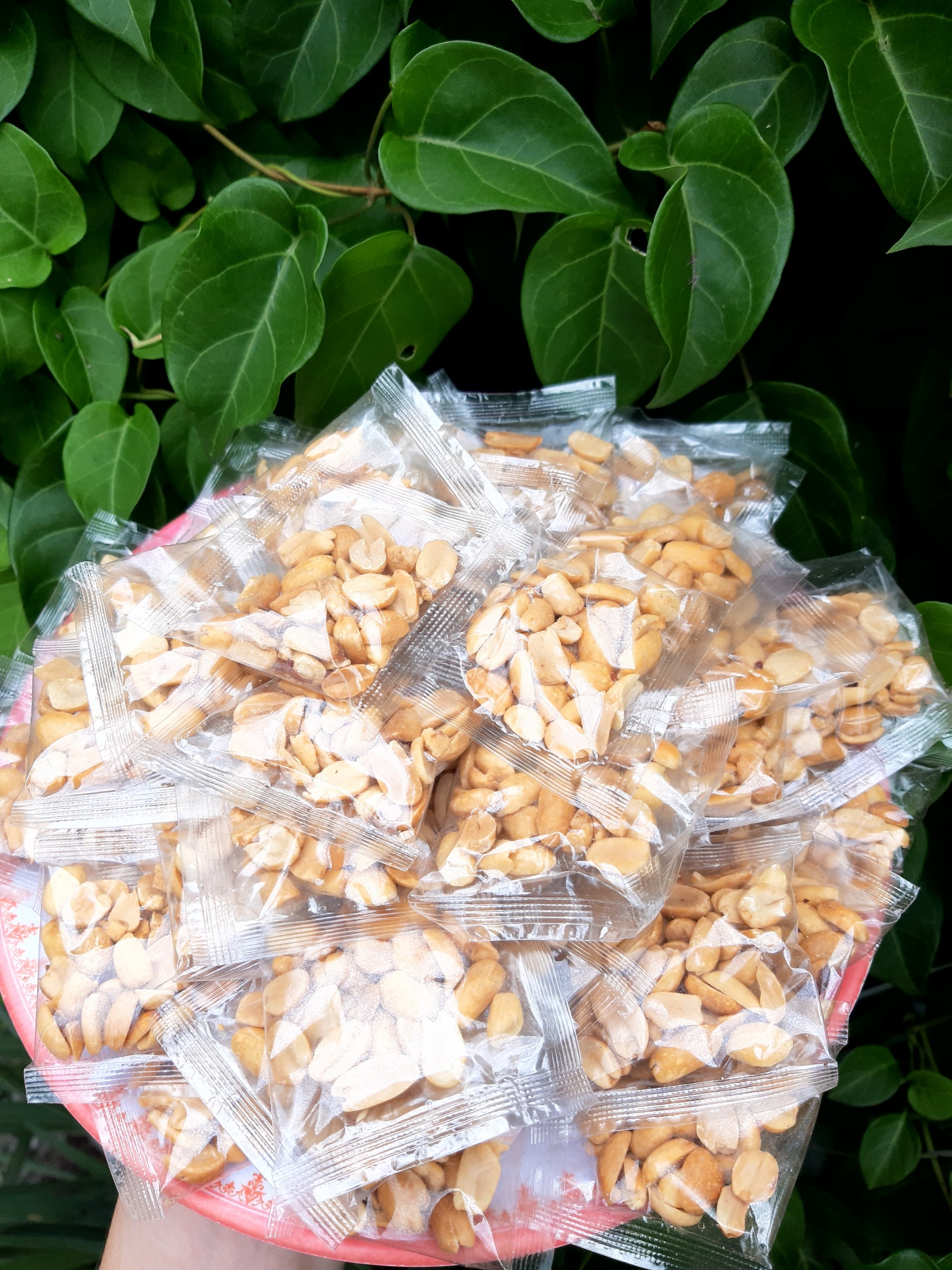 500g đậu phộng rang chín ép túi nhỏ chuyên ăn bánh tráng