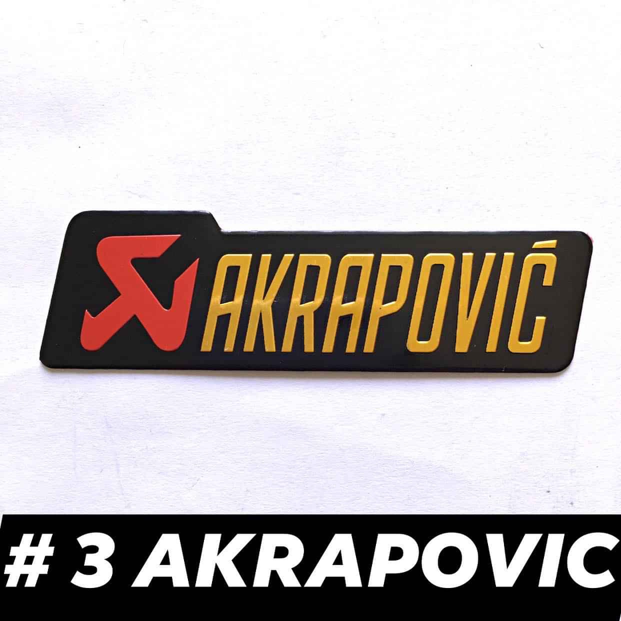 Tem nhôm dán pô xe ống xả AKRAPOVIC #2