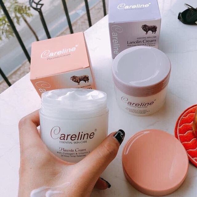 Kem Dưỡng Da Nhau Thai Cừu Úc Careline Placenta Cream ( hộp vàng) 100g. Dưỡng Trắng, Dưỡng Ẩm Da Dành cho Da Dầu, da Hỗn Hợp