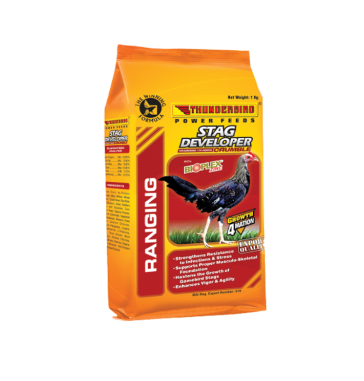 [HCM]Cám Stag Developer Thunderbird dành cho gà con từ 1th tuổi, túi 1kg.