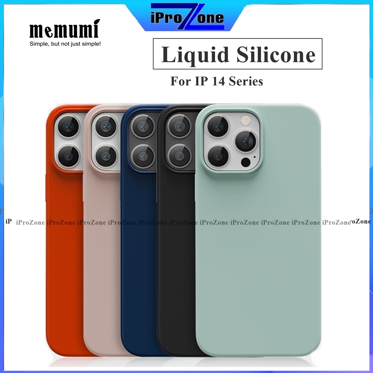 Ốp lưng memumi silicone slim case cho iphone 14 / 14 pro /14 plus / 14 pro max . chính hãng cao cấp , mỏng nhẹ chống sốc , chống bám bẩn