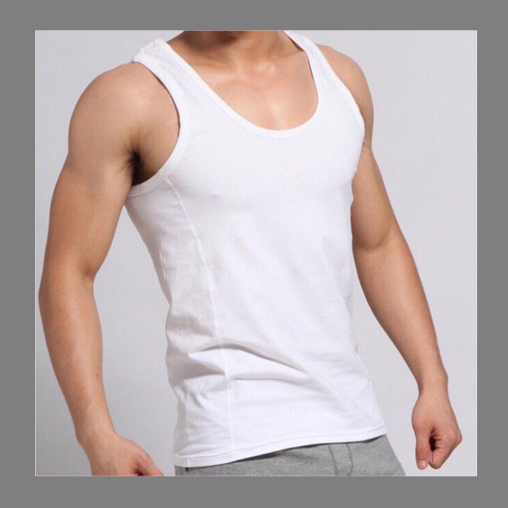Áo thun nam Áo Ba lố nam trung niên cotton mát