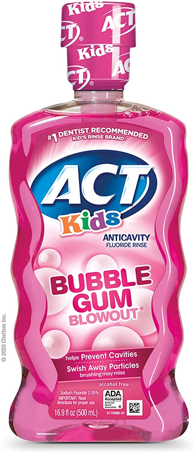Nước súc miệng trẻ em act 500ml