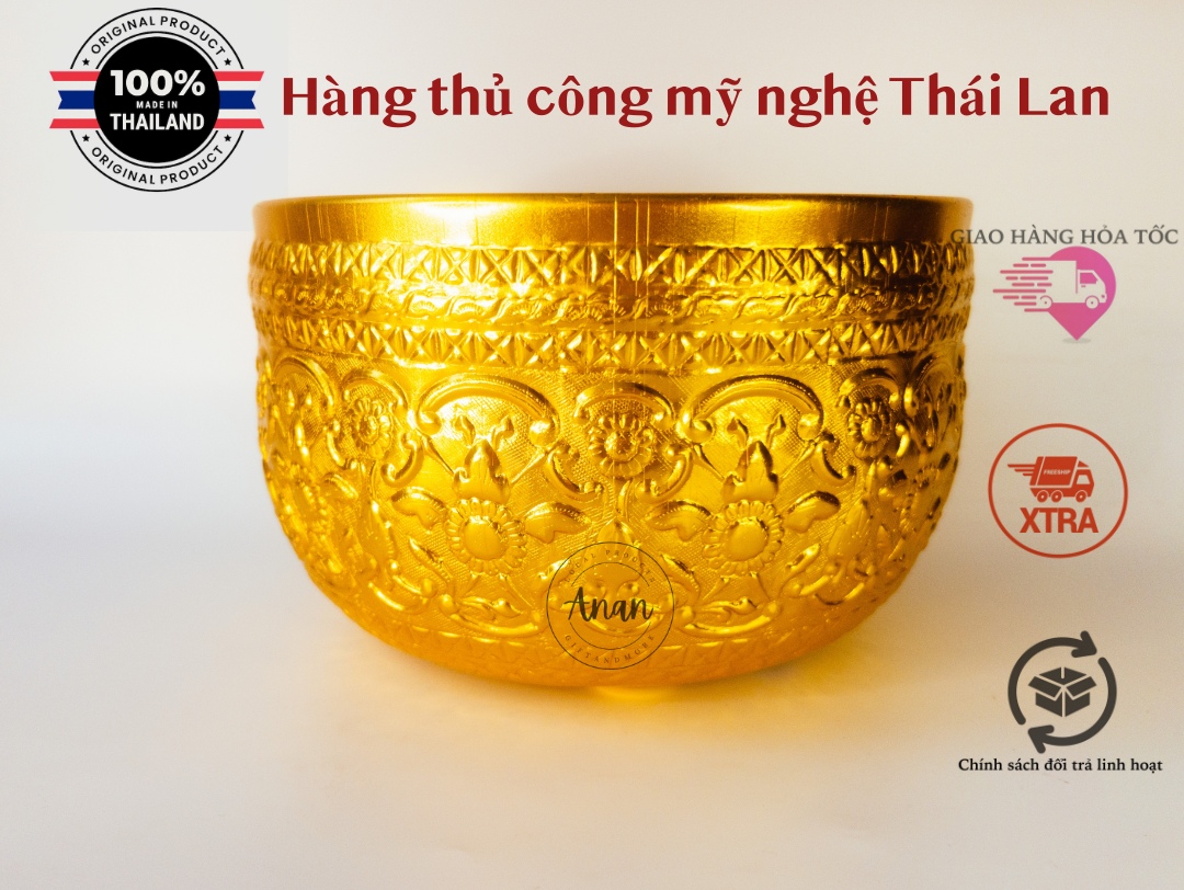 Tô thố nhôm mạ vàng truyền thống Thái Lan