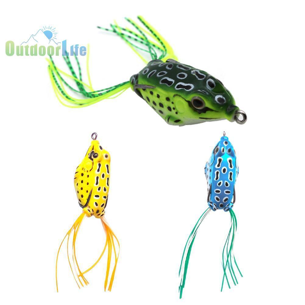 Mồi ếch giả thu hút câu cá hiệu quả. Kích thước chính xác của sản phẩm này là: Green ( thế giới cần câu ) - Thanh lý hàng tồn - đại hạ giá big sale cực hot